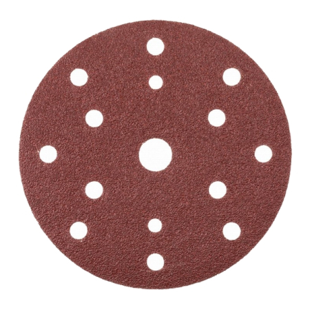 Круг шлифовальный на липучке с отверстиями 150 мм G150 (5 шт) HOEGERT HT8D135