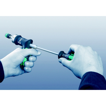 Отвертка-битодержатель динамометрическая с пистолетной рукояткой, предустановка 3.0 Нм, 3.0-6.0 Нм, 1/4", WERA 7462