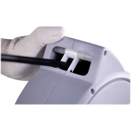 Катушка для воздуха/воды, закрытая пластиковая, шланг 8x12 мм, 15 м, 20 бар, KraftWell KRW1731.C8