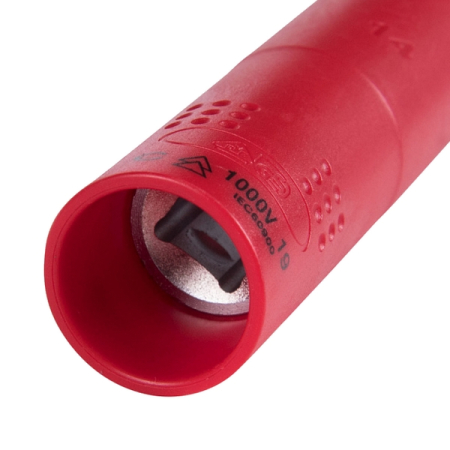 KING TONY 3235VE10M Головка торцевая глубокая диэлектрическая шестигранная 3/8”, 10 мм