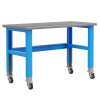 Стол металлический промышленный на колесах Верстакофф PLC 15.0-М