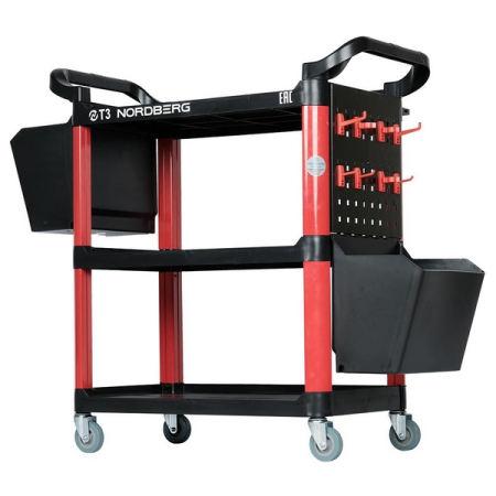 Тележка инструментальная открытая с пластиковыми полками Nordberg T3