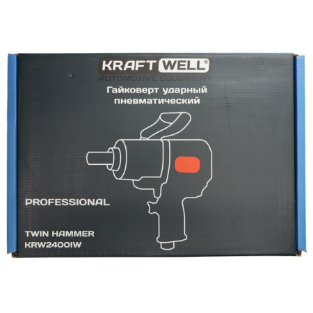 Гайковерт пневматический ударный 3/4”, 1800 Нм, KraftWell KRW2400IW