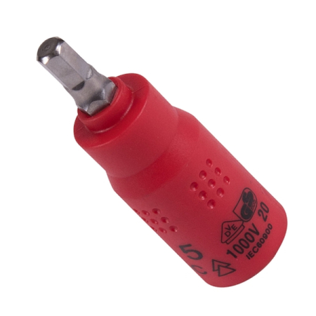 KING TONY 2035VE05 Торцевая насадка (бита) диэлектрическая 1/4", HEX H5, L=54 мм