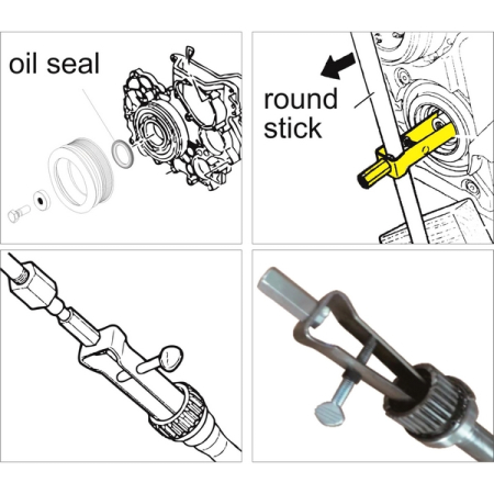 Приспособление для снятия переднего сальника коленвала Isuzu JTC-5184 Приспособление для снятия переднего сальника коленвала Isuzu JTC-5184