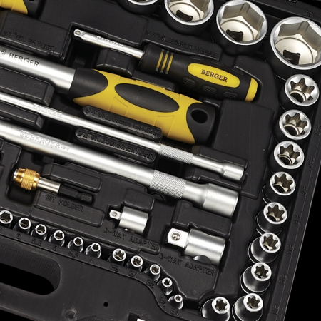 Универсальный набор инструментов “БЕРНАУ”, 135 предметов, BERGER BG135-1214