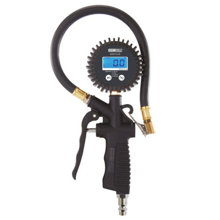 Пистолет для подкачки шин с цифровым манометром, 7 бар, KraftWell KRWTG-D6
