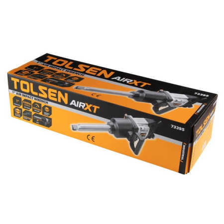 Гайковерт пневматический ударный 1", 3200 Нм, удлиненный, TOLSEN TT73395