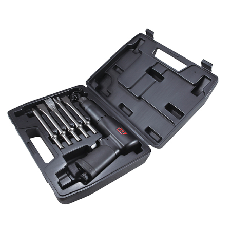 Пневмозубило 10 мм, 3200 уд/мин. с набором насадок, 7 предметов Mighty Seven SC-0617C