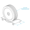 Nordberg N3S Тележка под колесо для перемещения авто, 2 шт