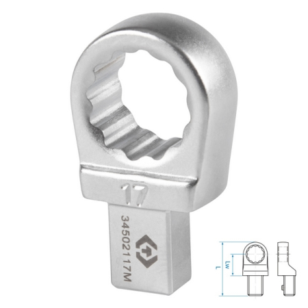 Насадка накидная серии FIT, 17 мм, 9x12 мм KING TONY 34502117M