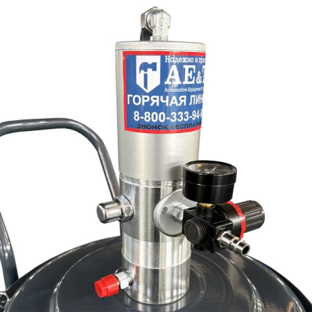 Солидолонагнетатель пневматический, 60 л, AE&T HG-68260