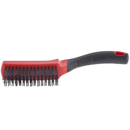 Щетка металлическая зачистная, пятирядная, двухкомпонентная рукоятка, Matrix 74835