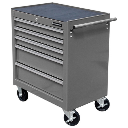 Тележка инструментальная с 5 ящиками, серая, СТАНКОИМПОРТ BTD-271051CIS grey