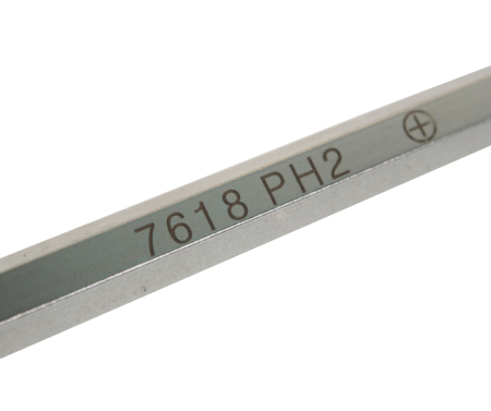 Отвертка крестовая PH 2.0х100мм усиленная со сквозным стержнем JTC