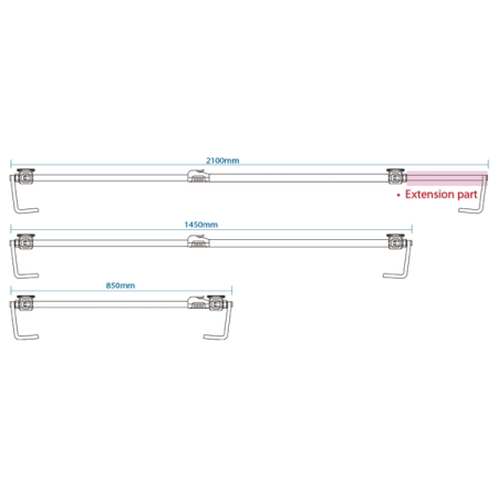 KING TONY 87163 Держатель для ламп под капот автомобиля, магнитный