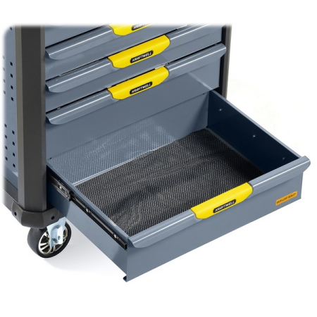 Тележка инструментальная, 7 ящиков, серая, KraftWell KRW-T7D