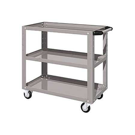 Тележка инструментальная открытая серия "L", 3 полки, серая, Ferrum 02.230L-9007