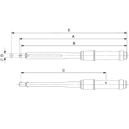 BAHCO 74WS-200 Динамометрический ключ, держатель 16 мм, 40-200 Нм