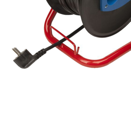 Удлинитель промышленный 50 м 220 В 4 розетки на открытой катушке Lena Lighting 895555