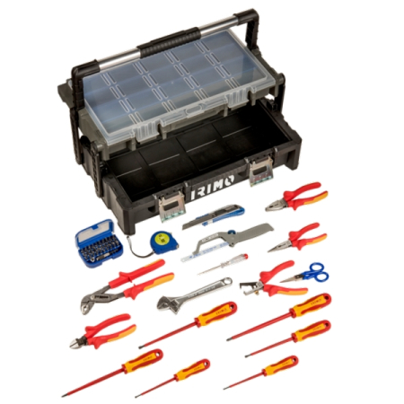 Набор инструмента электрика в пластиковом ящике, 49 предметов, IRIMO 9023PT565TS1
