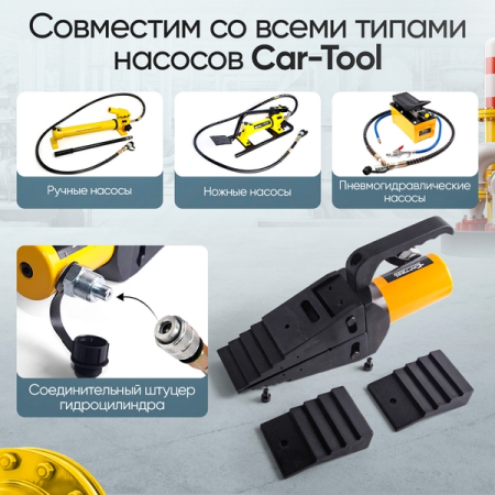 Расклиниватель фланцев гидравлический, 14 т, Car-Tool CT-1481G