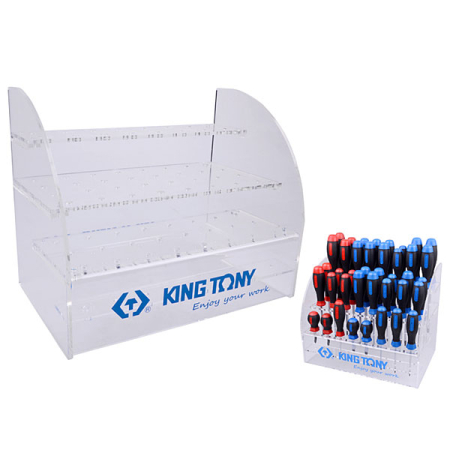 Стенд демонстрационный пластиковый для отвёрток King Tony 87104 Стенд демонстрационный пластиковый для отвёрток King Tony 87104
