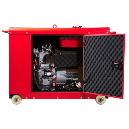 Электростанция дизельная с электростартером и коннектором автоматики, трехфазная, кожух, Fubag DS 8000 DAC ES