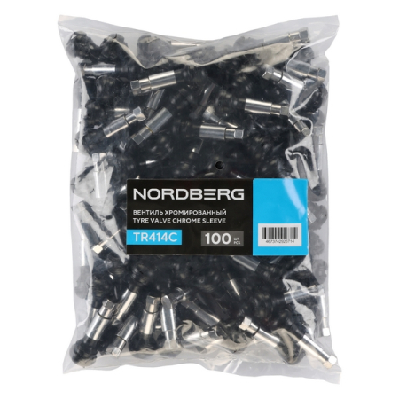 NORDBERG TR414C Вентили для бескамерных шин хромированные, 100 шт