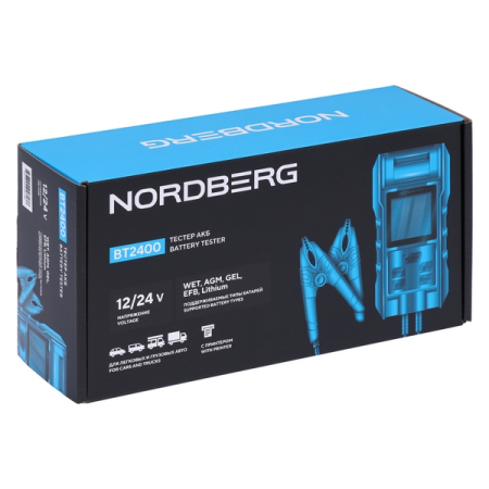 NORDBERG BT2400 Тестер АКБ 12/24В с принтером