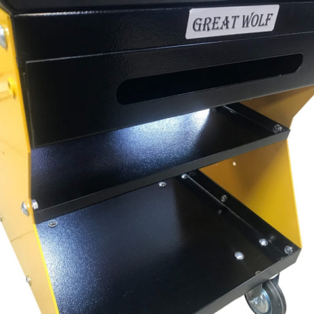 Подкатной ремонтный стул, желтый, Great Wolf GWT-Y1