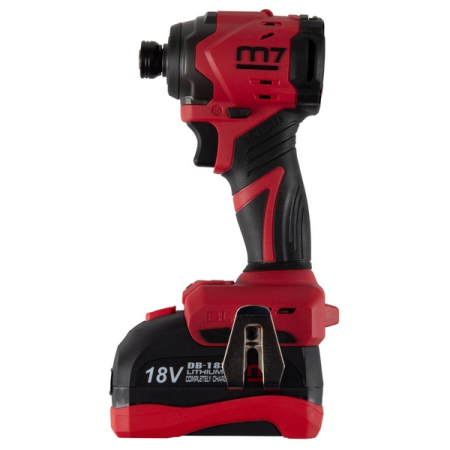 Аккумуляторный шуруповерт ударный, 18 В, 270 Нм, комплект, MIGHTY SEVEN DS-202A