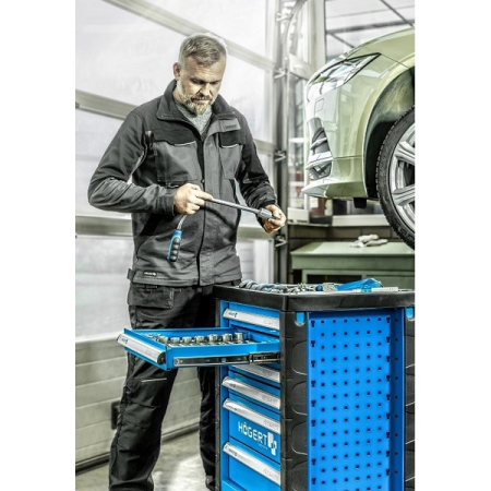 Тележка инструментальная, 6 ящиков, HOEGERT HT7G046