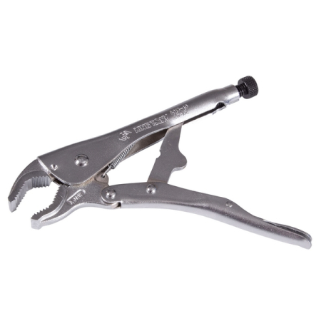 KING TONY 6013-10R Зажим с фиксатором 250 мм, с закругленными губками