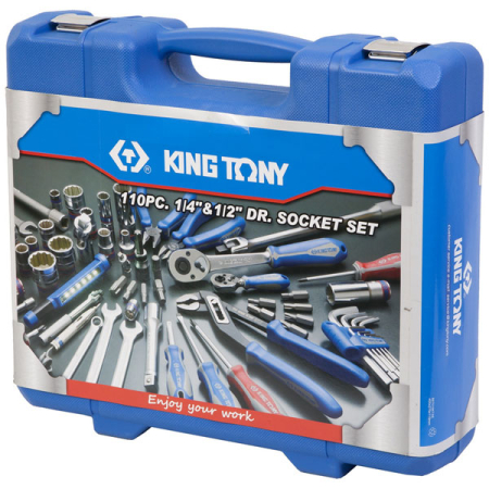 Набор инструментов для автомобиля, 110 предметов, King Tony 7010MR