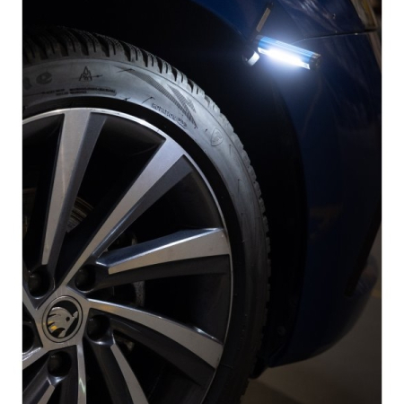 Фонарь светодиодный аккумуляторный, COB+SMD LED, поворотный кронштейн, HOEGERT HT1E418