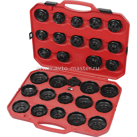 Набор съемников масляных фильтров, 30 предметов в кейсе Мастак 103-40030C