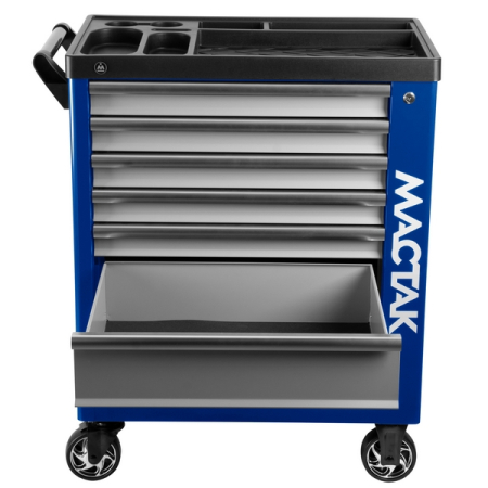 Тележка инструментальная "НОВА", 7 ящиков, синяя МАСТАК 521-07580B