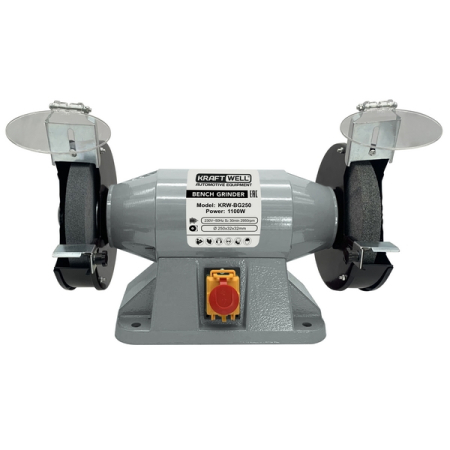 Заточной станок 250 мм, 1100 Вт, KraftWell KRW-BG250