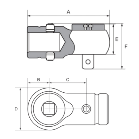 BAHCO 22R-3/4 Реверсивная трещоточная насадка, 22 мм, квадрат 3/4 дюйма