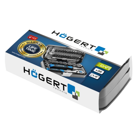 Набор инструментов, 38 шт, HOEGERT HT1R462