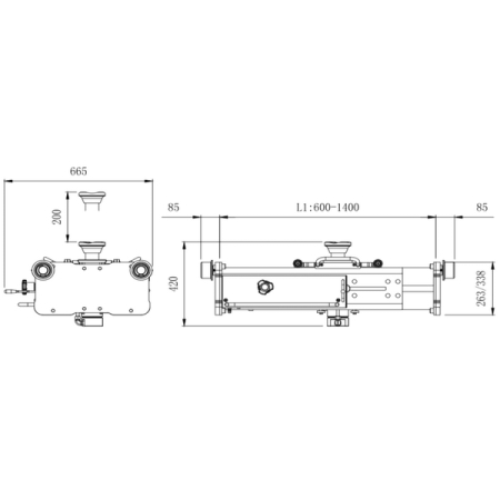 NORDBERG N501T Подъемник пневмогидравлический канавный для грузовых авто 15 тонн