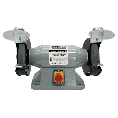 Заточной станок 200 мм, 1100 Вт, KraftWell KRW-BG200