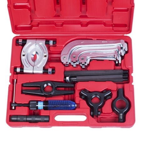 Съемник подшипников гидравлический, 10 т, 75-100 мм, 21 предмет Мастак 104-19010C