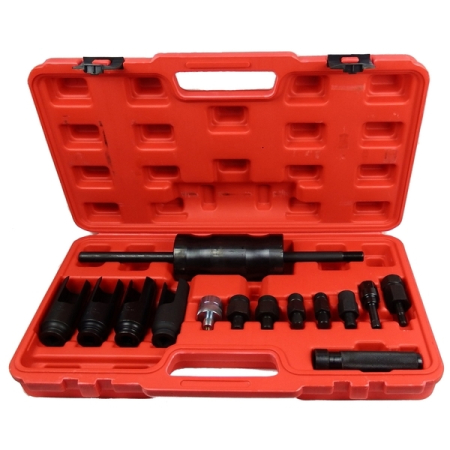 Съемник инжекторов с обратным молотком, 14 предметов, AE&T TA-D1081