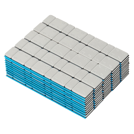 NORDBERG W510FR4G Грузики самоклеящиеся (4x5г+4x10г, L=14см) Fe закругленные серые, 50 лент