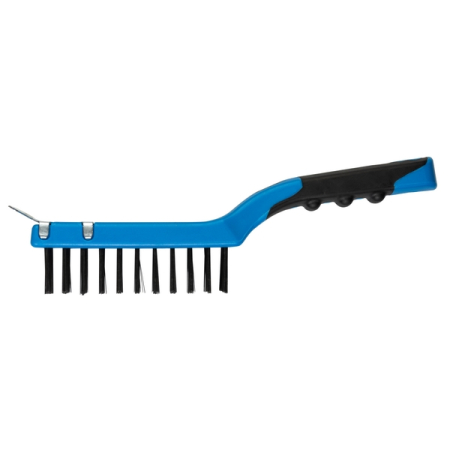 Щетка из стальной проволоки со скребком, 4x11, HOEGERT HT3B638