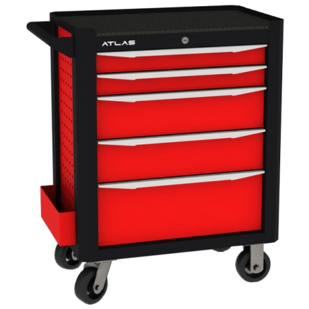 Тележка инструментальная, промышленная серия, 5 ящиков, ATLAS TB-221