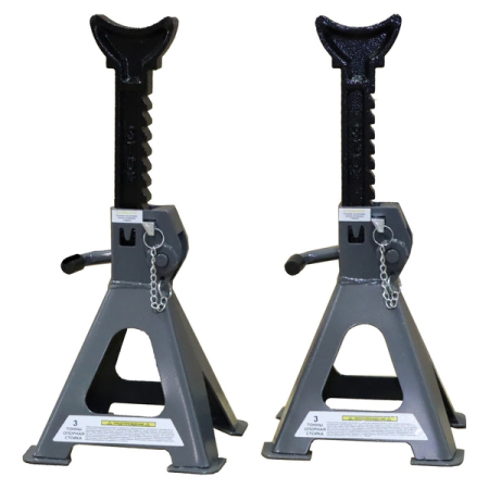 Стойка опорная регулируемая под машину, 3 т, 2 шт, KRAFTWELL KRWJS3L