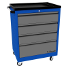 Тележка инструментальная, 4 ящика, синяя, Верстакофф PROFFI 950.4